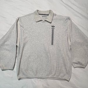 Vintage Adidas Fleece Collared Pullover